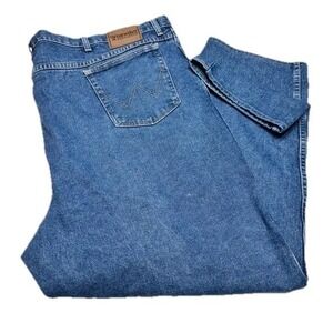 Wrangler Rugged Wear Men's Classic Fit Blue Denim Jeans Size 46x32